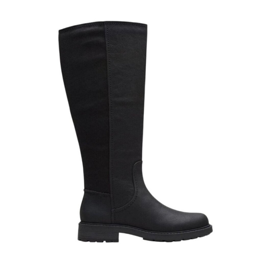 CLARKS / Opal Glow / Black / Leather / Zipper / Knee High / Size 9.5M - Picture 4 of 10